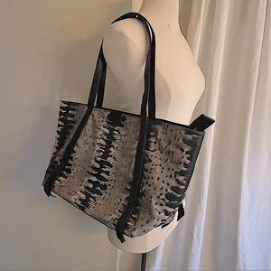 All Saints Holston East/west Camouflage Tote Bag Grey Multi designer carry all